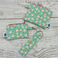 Pink Strawberries - Quilted Pouch - Coin Pouch - Keychain Clutch