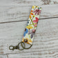 Watercolor Daisies - Wristlet Keychain