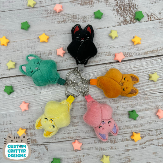 Sleepy Bat Plush Keychain