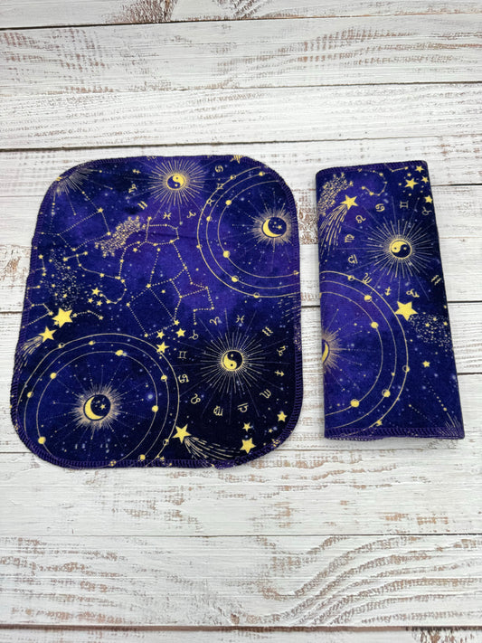 Purple Constellations - Reusable Paperless Towels - 6 Pack
