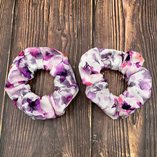 Purple Leaves - Scrunchies