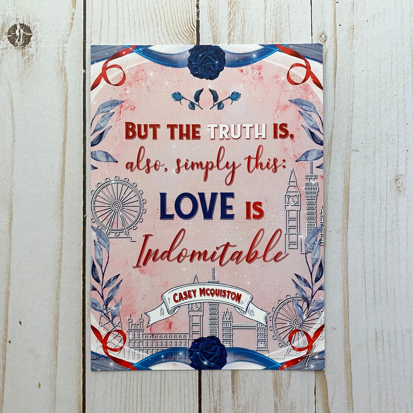 Love is Indomitable RWRB 5x7 Art Print