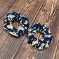 Daisies on Navy - Scrunchies