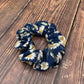 Daisies on Navy - Scrunchies