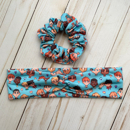 MLM Bookish Couples - Faux Knot Headband & Scrunchies