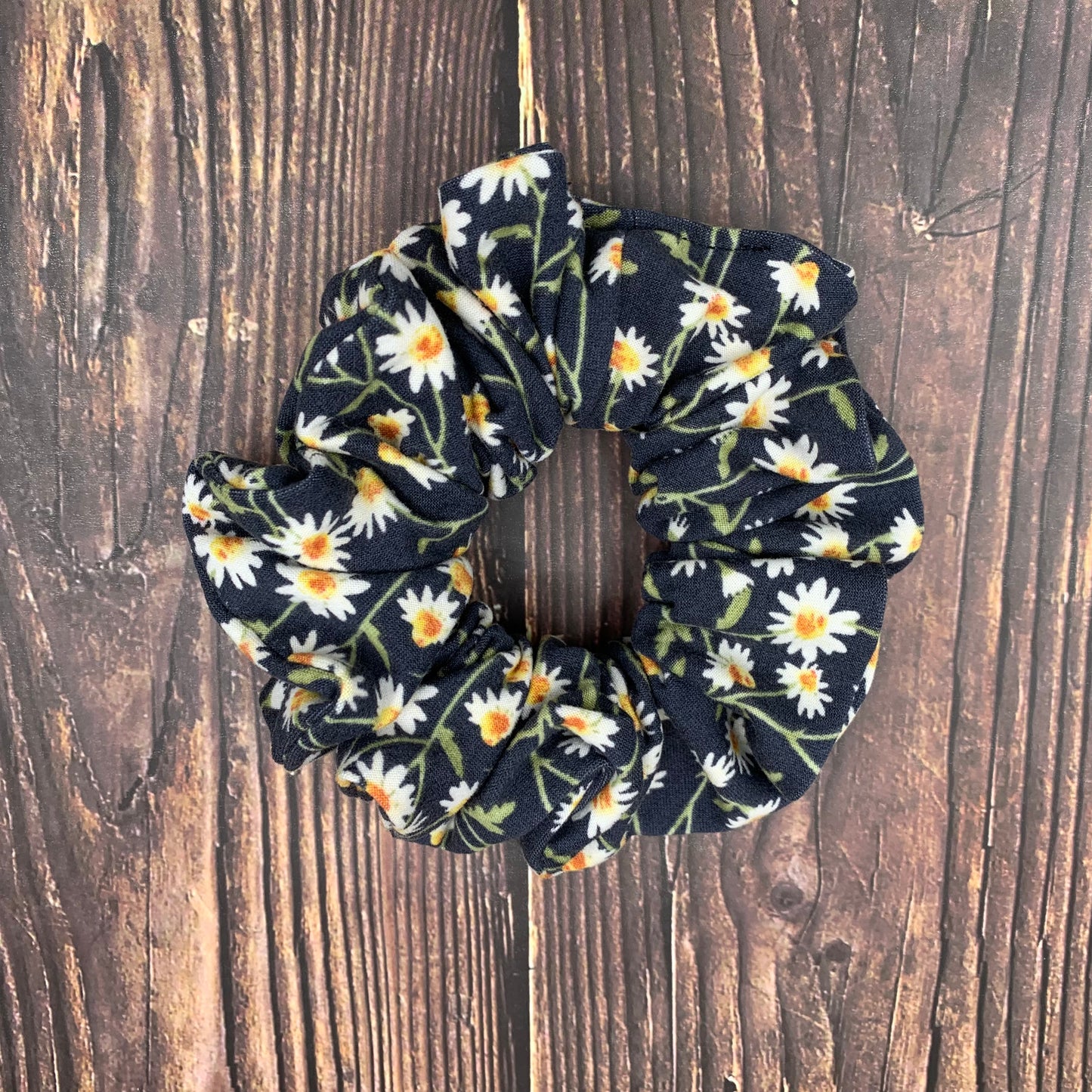 Tiny Daisy Gray - Scrunchies