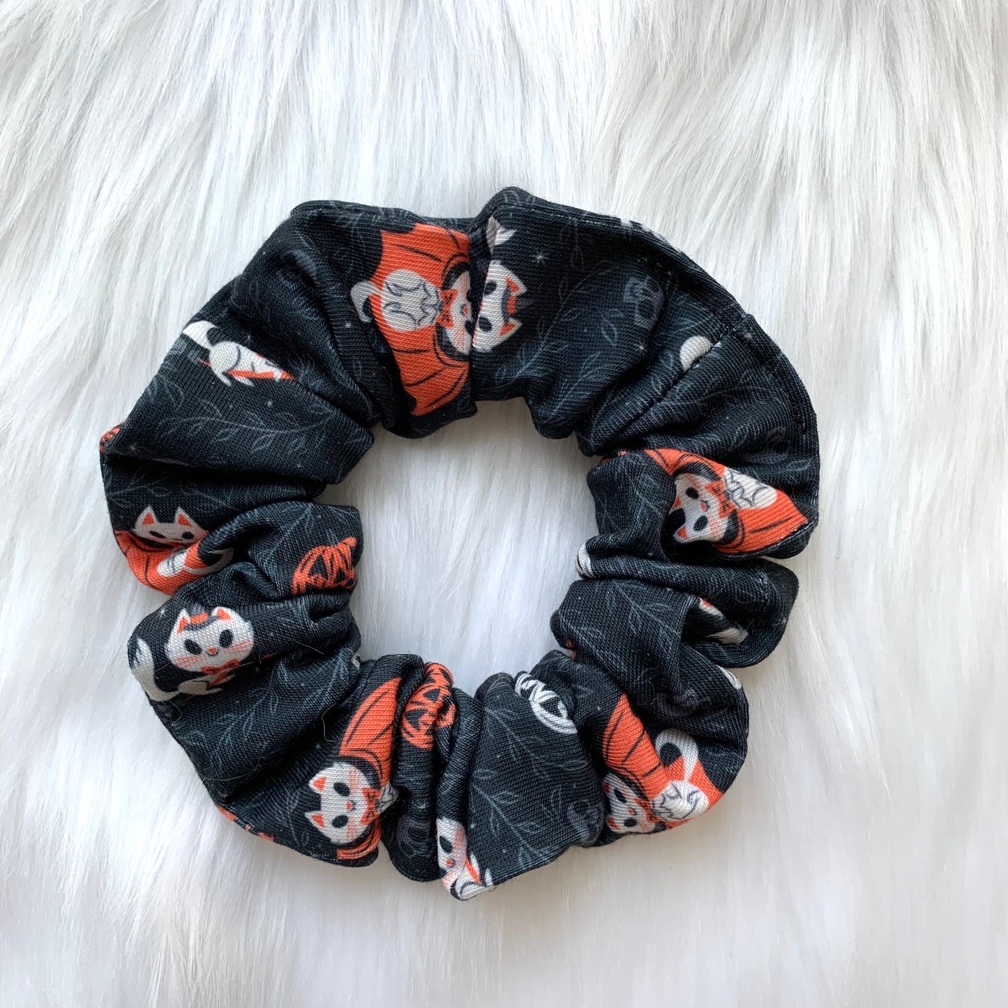 Halloween Kitties - Faux Knot Headband & Scrunchies
