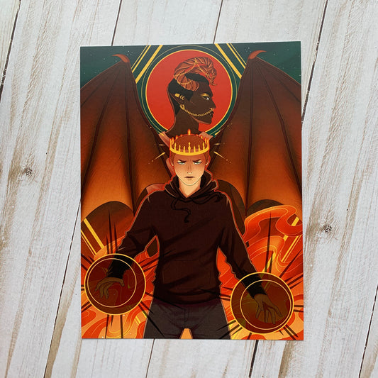 Wyatt & Emyr Tarot - The Witch King 5x7 Art Print