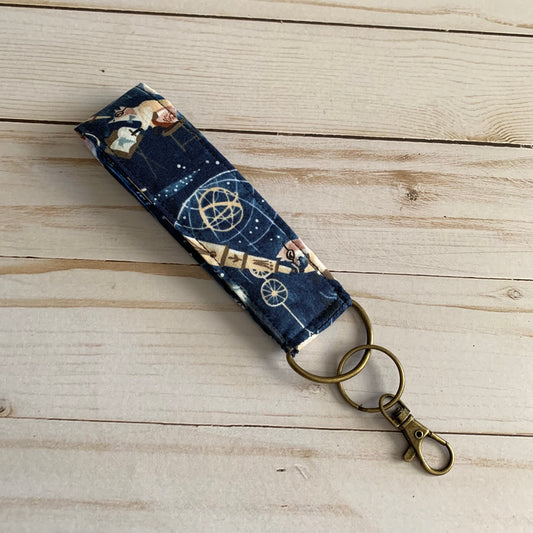 Star Gazing Fox - Wristlet Keychain