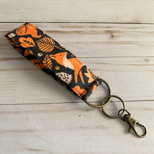 Fall Foxes - Wristlet Keychain